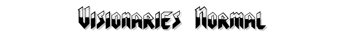 Visionaries Normal font